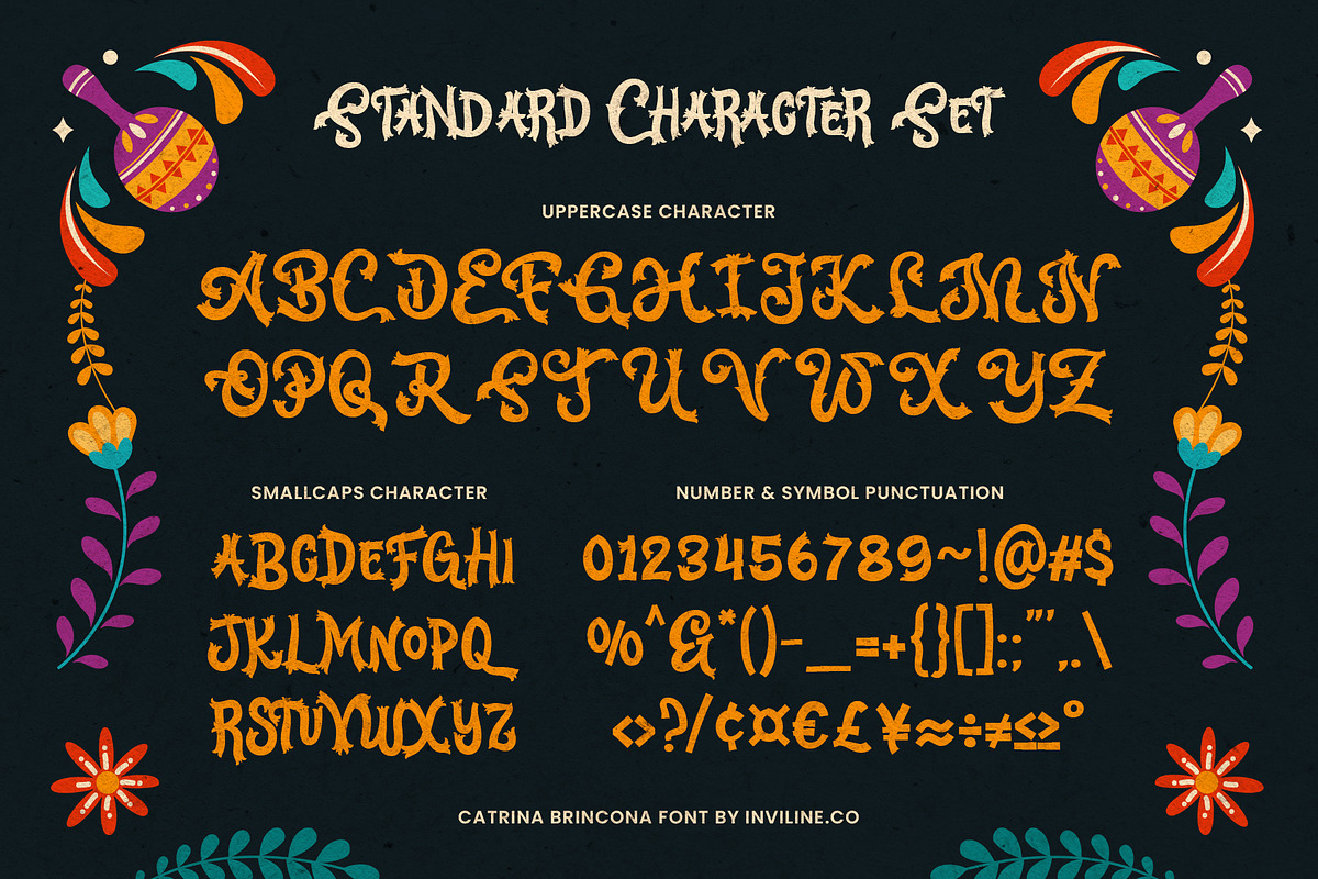 Catrina Brincona - Muertos Font, a Serif Font by Inviline.co (Photo 3 of 15)