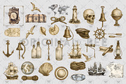 Vintage Sea Pirates clipart, an Illustration by BigCakeBee (Thumbnail 3 of 4)