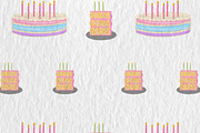Dopamine Cakes Seamless Pattern Set, a Food Illustration by Oleksandra Illustrates (Thumbnail 1 of 14)