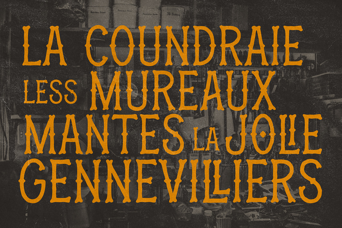 Machinoir - Vintage Display Font, a Sans Serif Font by Invasi Studio (Photo 3 of 10)