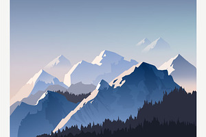 Vector Mountains Set