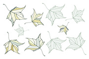 Fall leaves patterns+illustrations, a Decorative Illustration by IreneArt illustrations (Thumbnail 4 of 7)