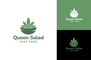 Queen Salad Fast Food Logo, a Branding & Logo Template by zaqilogo