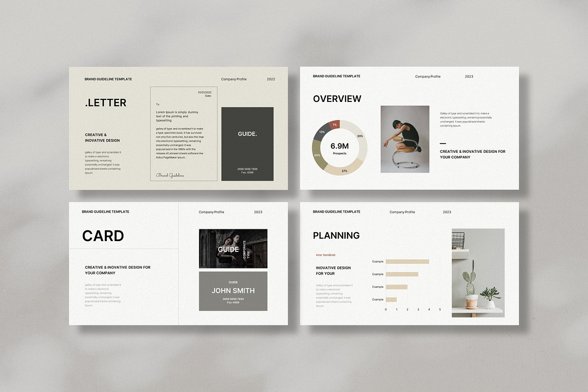 Minimal Brand Guideline Presentation, a Templates & Theme by GoldenPixelStudio (Photo 6 of 9)