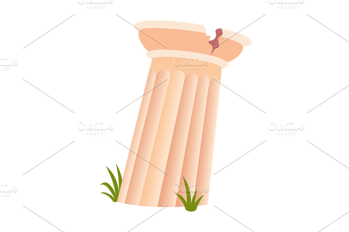 Greek or roman building. European, an Object Illustration by the8monkey