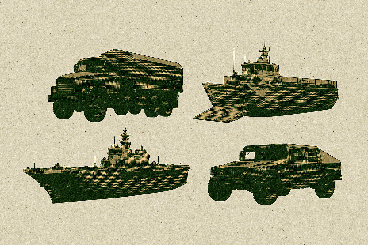 Military Transportation Engraving, a Transportation Illustration by Kaizla03 (Photo 5 of 6)