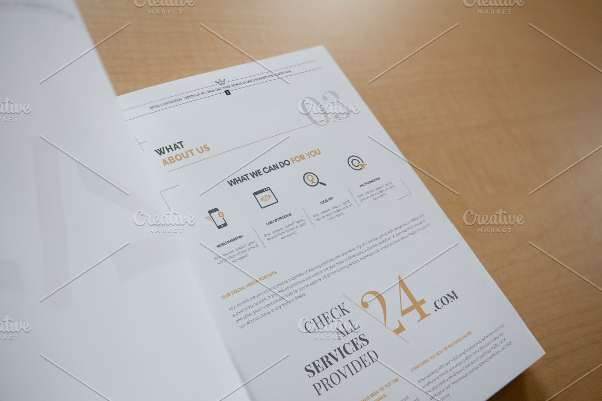 60+ Pages Bundle Proposal Pack -30%, a Stationery Template by Mastergfx (Photo 37 of 56)