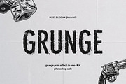 Grunge Print Effect for Photoshop, a Layer Style Add-On by pixelbuddha.net (Thumbnail 1 of 7)
