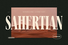 Sahertian Elegant Serif Font
