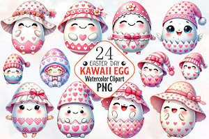Easter Day Kawaii Egg Sublimation, an Illustration by RobertsArt