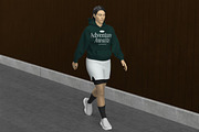 Female Hoodie Mockup, a Hoody Mockup by graphicook (Thumbnail 2 of 5)