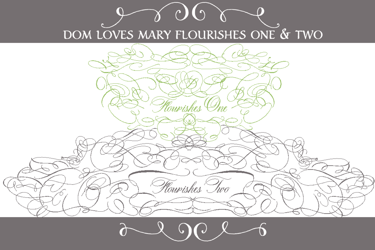 Sale-Dom Loves Mary Flourishes Two preview 3