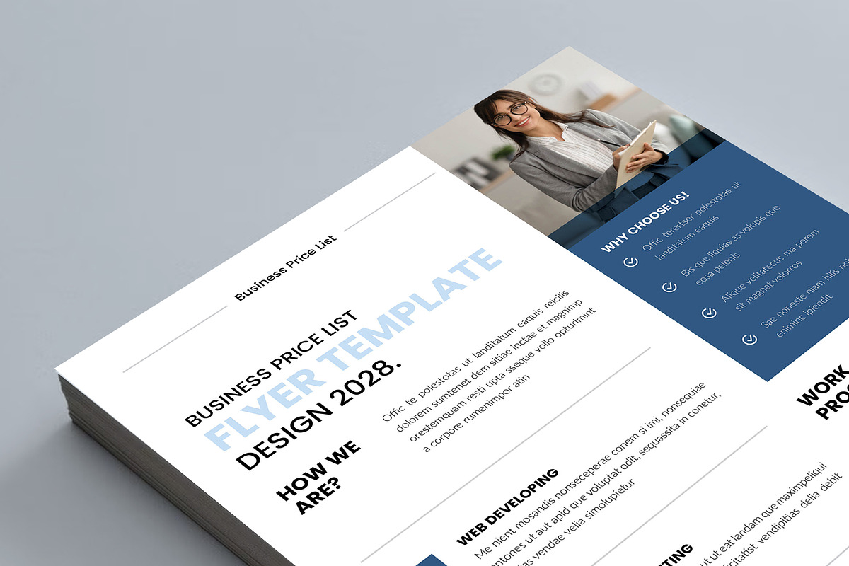 Business Price List Flyer Template, a Flyer Template by Spark_Creative (Photo 4 of 10)