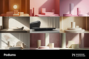 Podiums. 71 images, a Decorative Illustration by Handmadefont (Thumbnail 9 of 14)