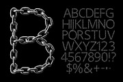 Silver Chain Font, a Font by Handmadefont (Thumbnail 2 of 8)