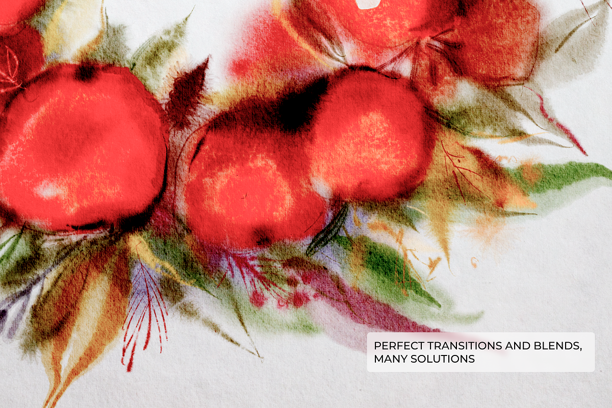 67! WATERCOLOR Procreate brushes, a Brush Add-On by Graphics Resources (Photo 5 of 11)