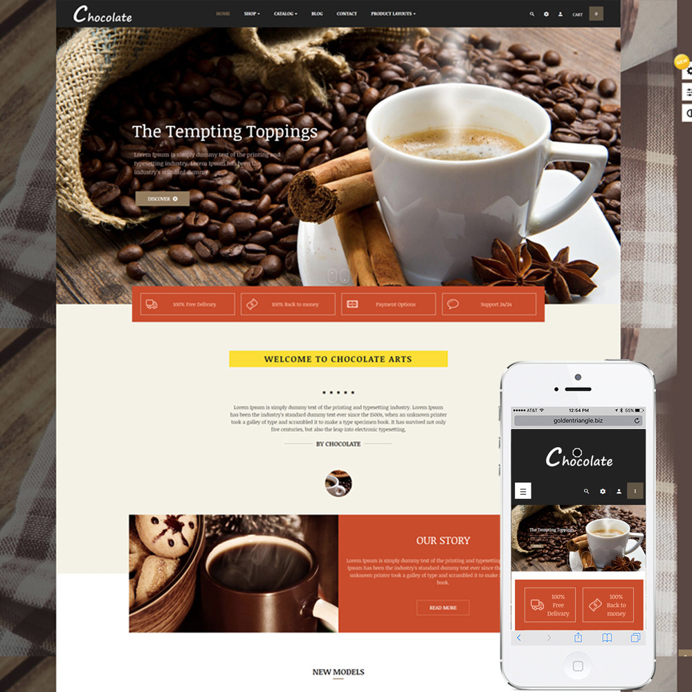 Leo Chocolatina  Food And Candy by Leotheme  Creative Market