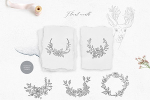 Forest Breath. Enchanted Graphic Set