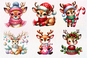 Christmas Cute Deer Sublimation, an Illustration by Dream Creation (Thumbnail 3 of 7)