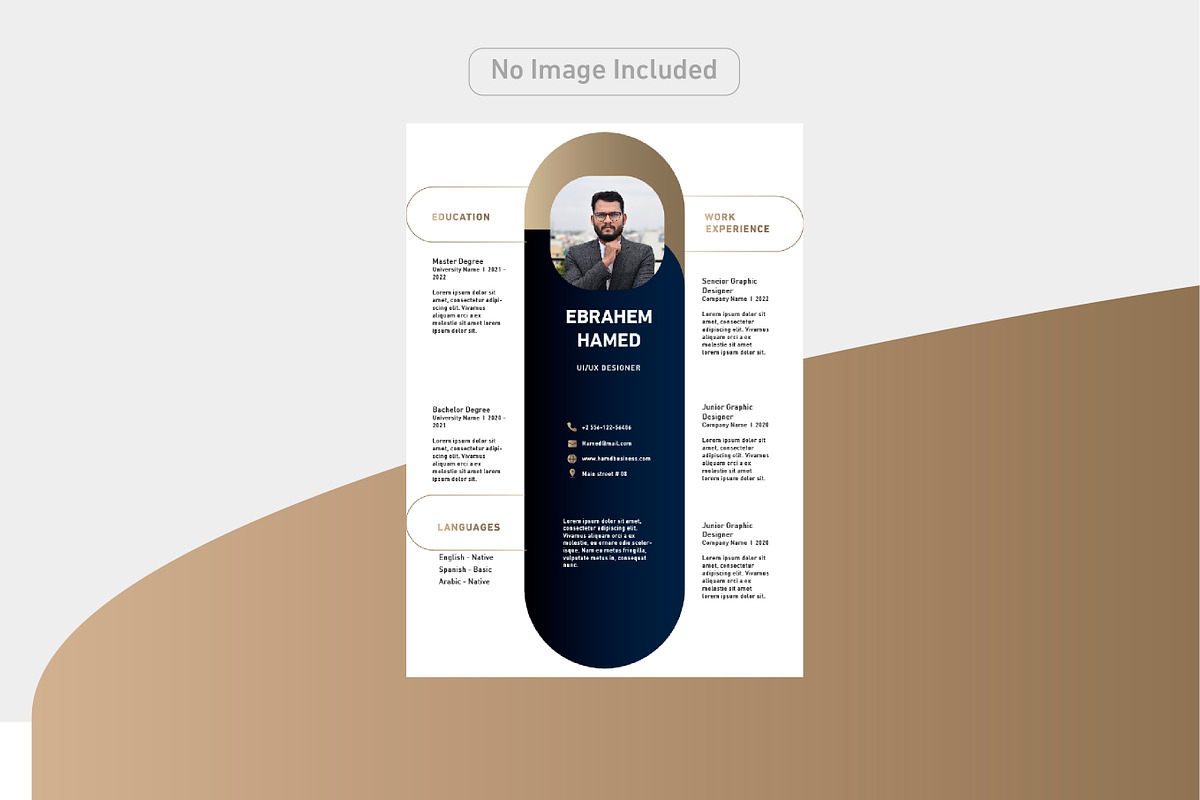 Luxury and simple CV, a Resume Template by Hamed Studio