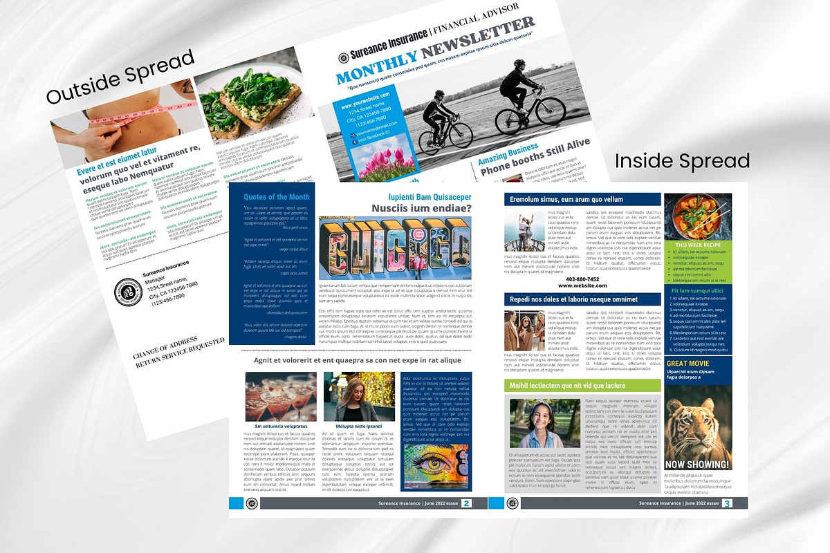 Canva Newsletter Template Financial, an Email Template by PixelCraft (Photo 9 of 15)