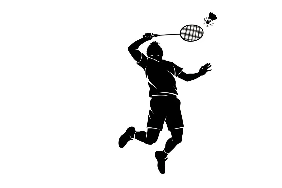 Badminton Smash Silhouettes, an Illustration by Amazin_art (Photo 7 of 31)