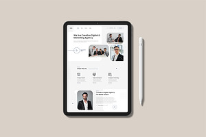 IPad - Web App Presentation Mockup