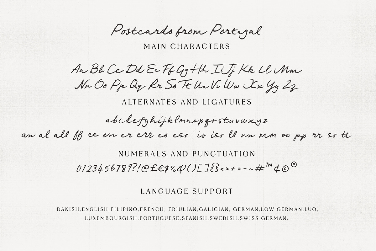 Postcards From Portugal, a Handwritten Font by Nicky Laatz (Photo 26 of 27)