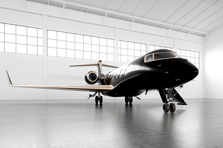 Business jet 035 containing 3d rendering, air, and aircraft