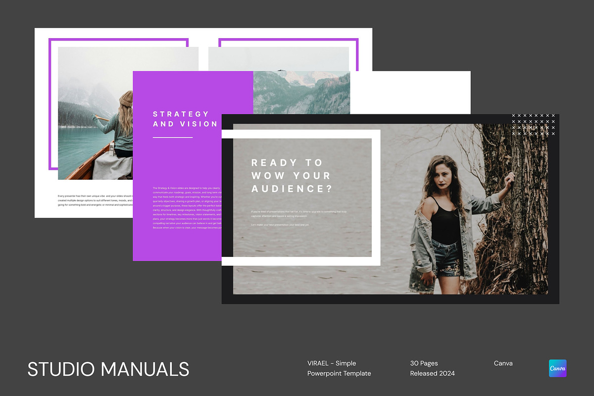 VIRAEL - Simple Powerpoint Template, a Social Media Template by Studio Manuals (Photo 1 of 8)
