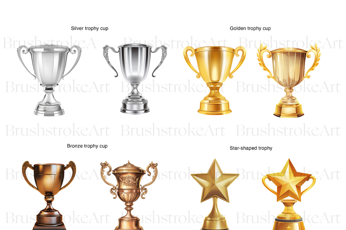 Trophy Illustrations Clipart, Trophy, a Decorative Illustration by BrushstrokeArtGB (Photo 3 of 9)