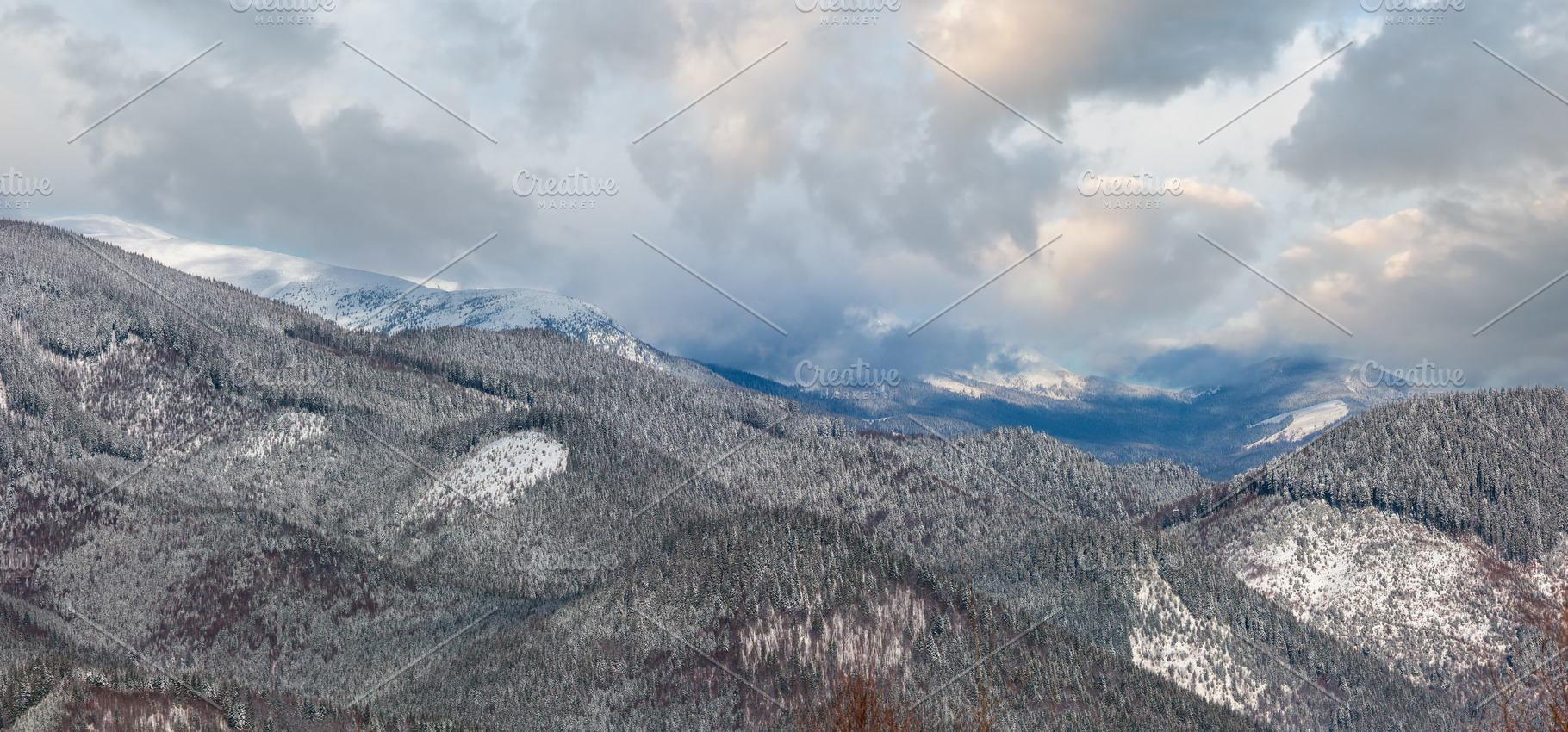 Winter morning Carpathian mountains, Ukraine, a Nature Photo by YuriyB