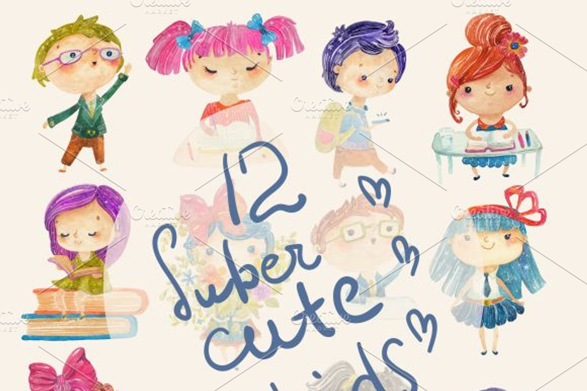 School children collection, an Education Illustration by JaneLane (Photo 5 of 5)