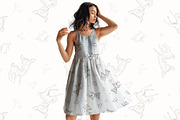 Cute Baby Deer & Bunny Pattern, a Pattern Graphic by StudioGlouna (Thumbnail 2 of 5)