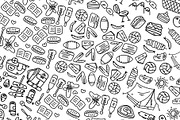 Picnic icon doodle 100 + set, an Outline Icon by foxndeer (Thumbnail 2 of 3)