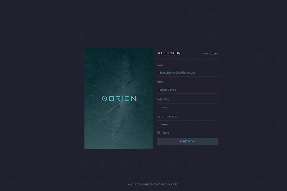 ORION – Sci-Fi Dashboard, an UI Kit Template by laaqiq (Photo 14 of 18)