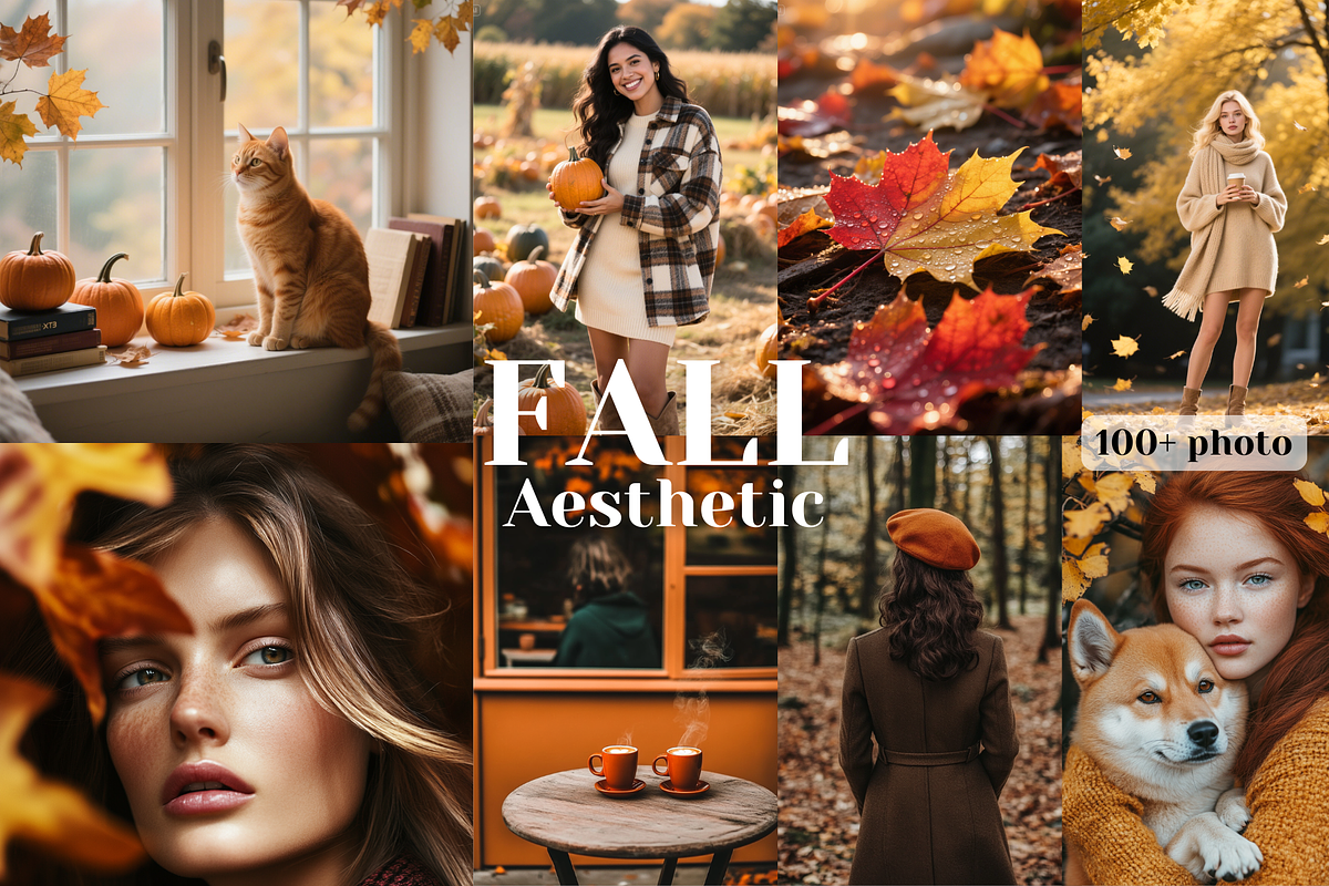 100+ Fall Stock Photo Bundle, a Beauty & Fashion Photo by MarkoPresets (Photo 6 of 8)