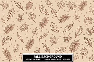 Autumn Leaves Seamless Pattern