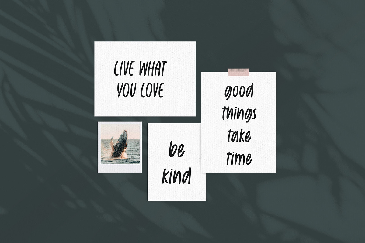 Things Change handwritten font, a Handwritten Font by jyllyco (Photo 3 of 6)