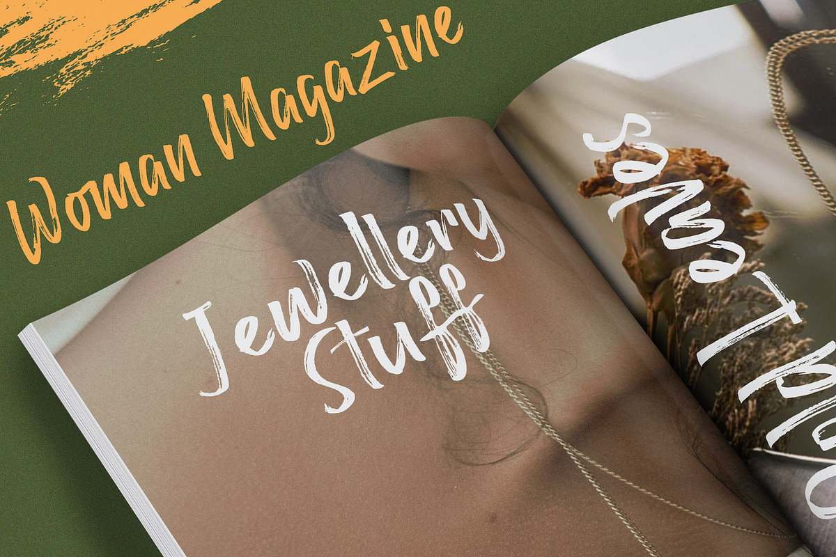 Raffles Bryant - Textured Brush Font, a Handwritten Font by StringLabs (Photo 6 of 12)