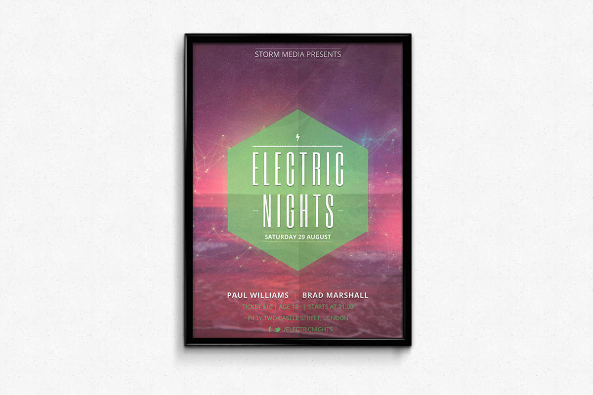 Electronic Music Festival Flyer, a Flyer Template by PSD Storm (Photo 3 of 4)