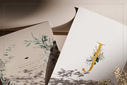 -50% GREENERY watercolor gold leaves, an Illustration by Lana Elanor (Thumbnail 2 of 13)
