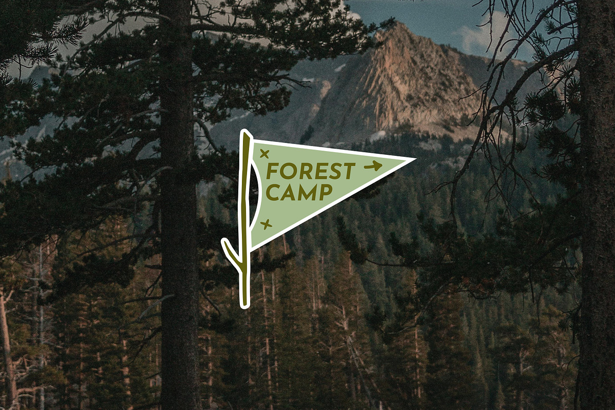40 Retro Camp Stickers, an Object Graphic by Parisa-Artstudio (Photo 5 of 5)