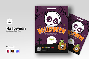 Halloween Party Flyer Template, a Flyer Template by Spark_Creative