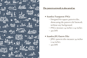 Charleston, SC Toile de Jouy Pattern, a Pattern Graphic by Hughes Studio (Thumbnail 6 of 8)