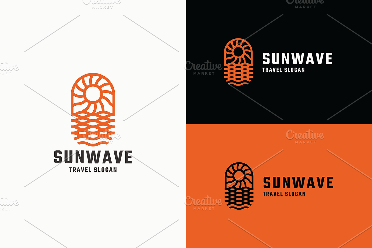 Sun Wave Travel Logo, a Branding & Logo Template by Design_Planet (Photo 1 of 3)