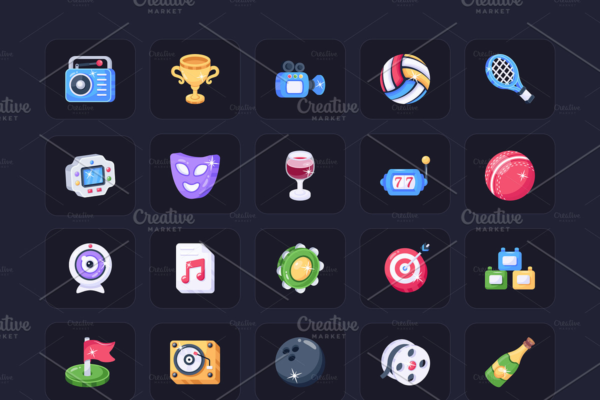 Entertainment Animated Icons, an Icon by Vectors Market (Photo 6 of 7)