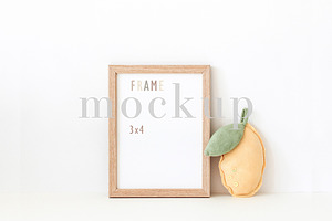 Cute Nursery Frame Mockup Lemon Kids