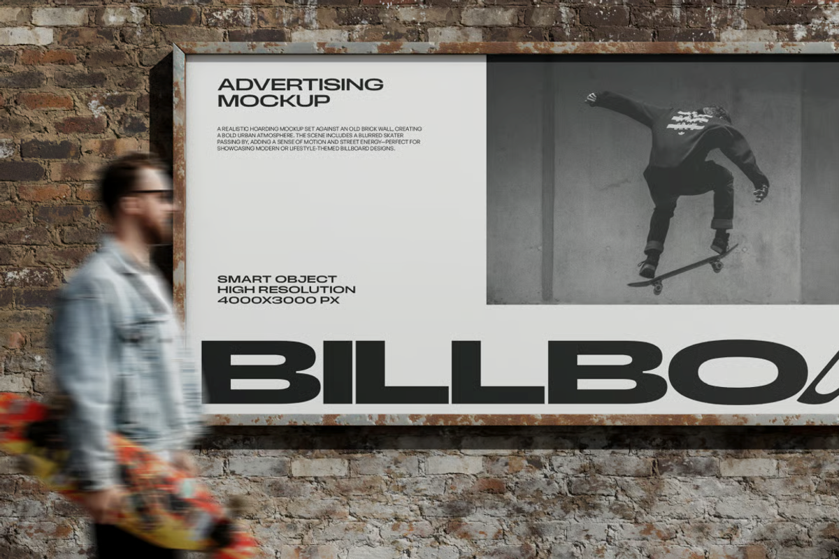 Outdoor Urban Billboard Mockup, an Advertising Mockup by graphicsauce (Photo 4 of 4)