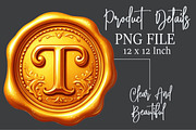Gold Wax Stamp Letter Clipart, an Illustration by Rose Art (Thumbnail 7 of 7)